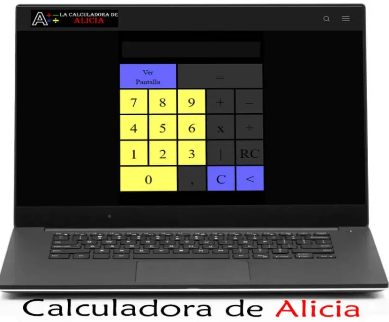 Calculadora de Alicia Diseño de la interfaz de usuario